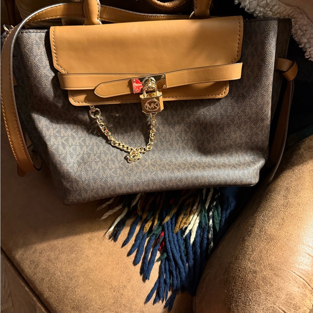 Michael Kors large Hamilton legacy belted bag